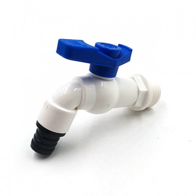 long handle plastic garden faucet/two-way open pvc water tap