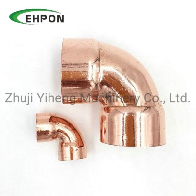 90 Degree Long Radius Welding Copper Coupling Pipe Fitting Elbow